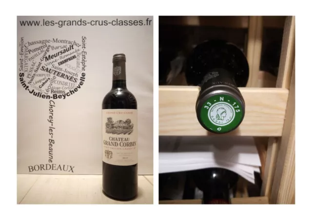 Château Grand Corbin 2015 - Saint-Emilion Grand Cru - Grand Cru Classé - Rouge