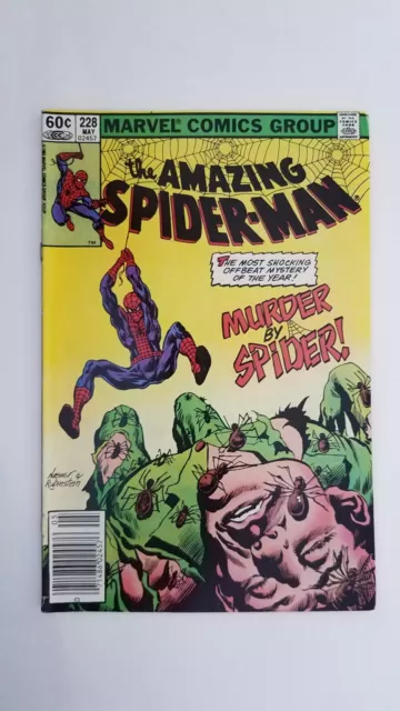 Amazing Spiderman #228 Marvel 1982 Comic Book Newsstand Fine