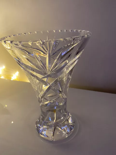 Wie Neu*♥*alte wunderschöne Bleikristall Vase,♥*21 Cm