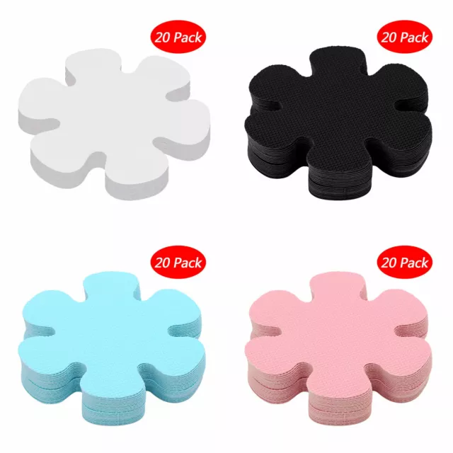 20pcs Flower Shaped Non-Slip Shower Treads PEVA Anti-slip Stickers for Tubs Bath