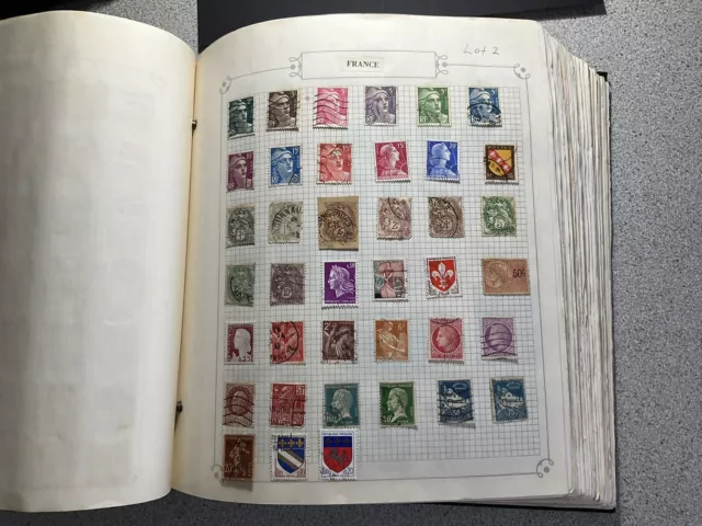 Old French Republic Used Stamps On Page. Lot2