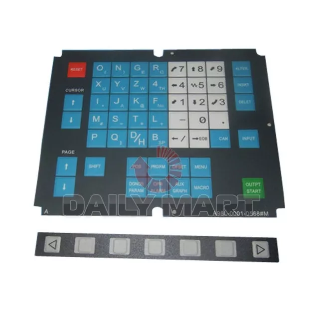 NEW FANUC A98L-0001-0568#M Membrane Keysheet Keypad Keyboard 54 keys, FREE SHIP