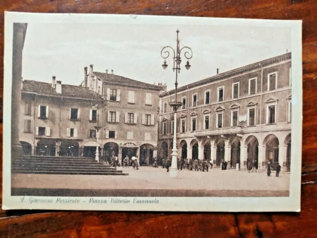 cartolina - San Giovanni in Persiceto BO. piazza VITTORIO EMANUELE non viaggiata