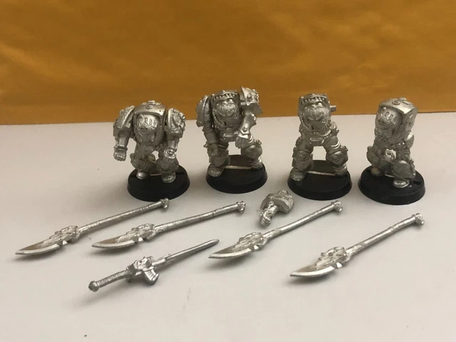 Lot Warhammer 40k Rogue Trader Terminators - 5 Métal + 1 Plastique, Chaos Space Marines