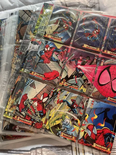 Spider-Man (Fleer, 1994) 150-Card Base Set + Chase Cards & Cookie Crisp Bonus