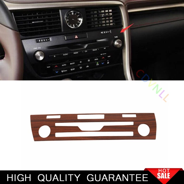 For Lexus RX300 450h 2015-2022 Peach Wood Grain Central Console CD Switch Panel