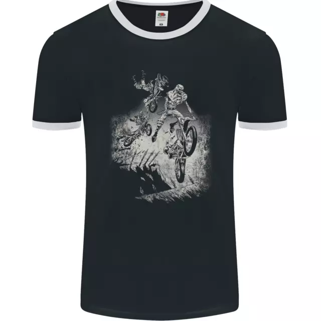 T-shirt da uomo Motocross Death Ride Dirt Bike FotoL