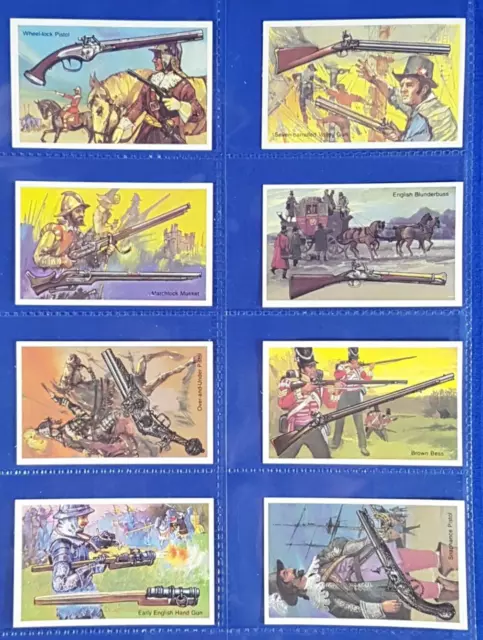 Wills Cigarette Cards Embassy WORLD OF FIREARMS Full set of 36 cards in sleeves