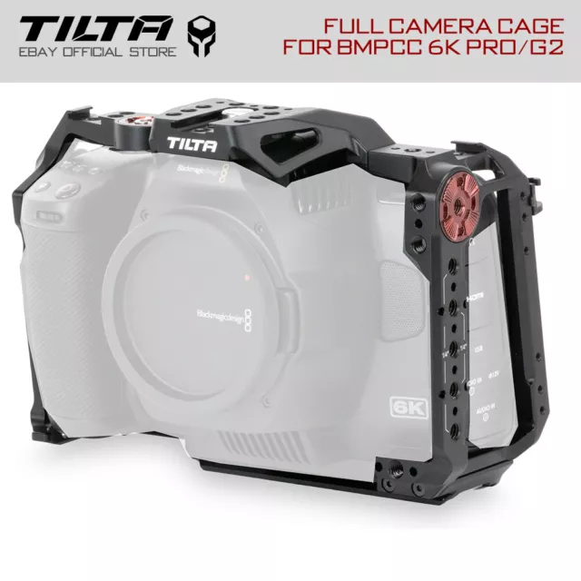 Tilta Full Camera Cage Rig cámaras vídeo Top Handle Fotografía para BMPCC 6K Pro