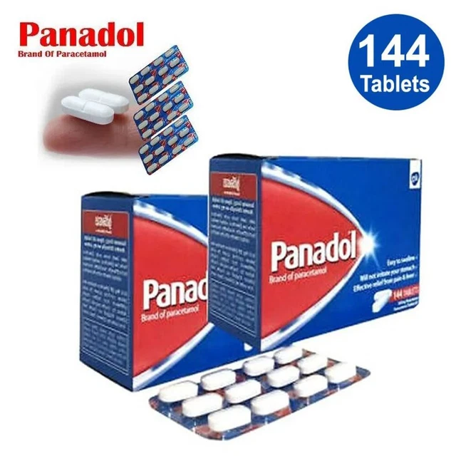 Panadol Extra 500mg Pain Relief Tablets - 144 Tablets For Headache, Fever, Back Pain