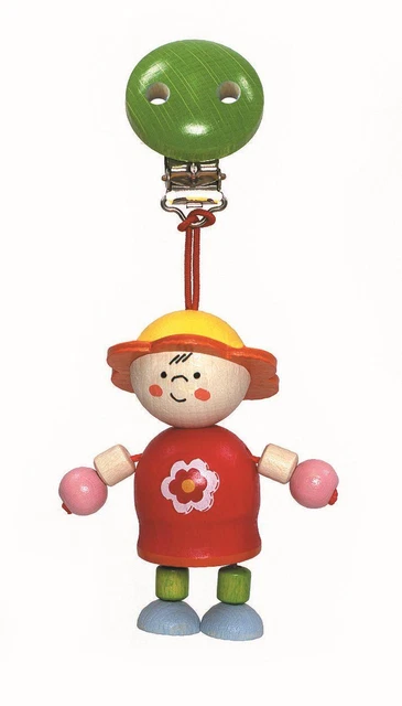 Wooden Toy Clipfigur Blumenliesel Bxlxh 70x45x160mm New Clip Attachment