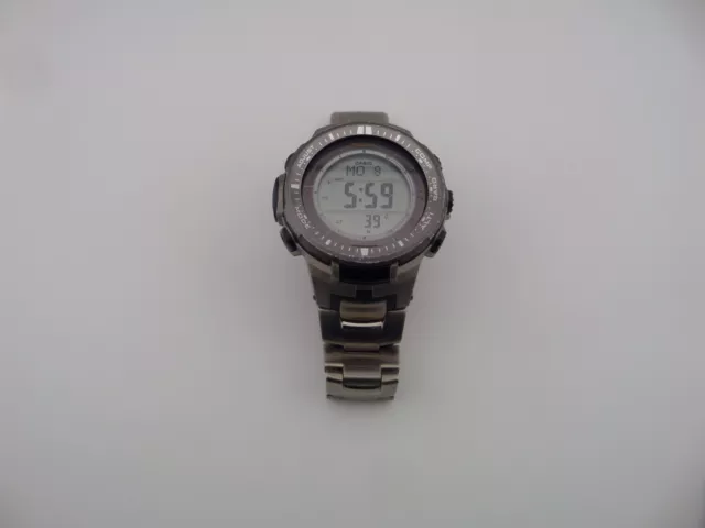 Casio Protrek PRW-3000T-7JF Solar Digital Watch Very GOOD