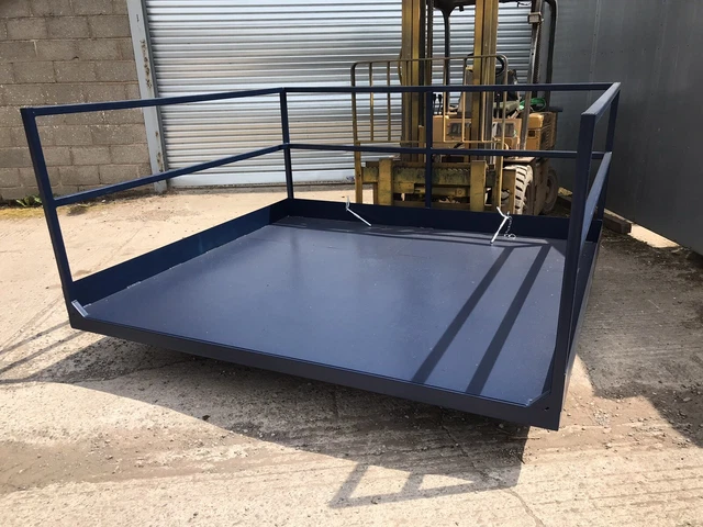 FORKLIFT LOADING PLATFORM Shipping Container Loading 2.4m Wide X 2m ...