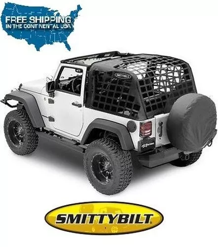 Smittybilt C.RES2 HD Ritenuta Cargo Netto Per 07-18 Jeep Wrangler JK 2 Porta