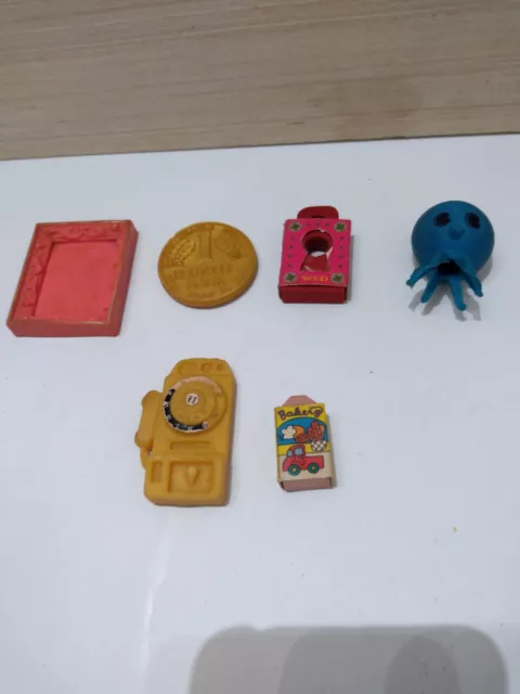 Lotto 6 gomme gommine made in Japan vintage anni 80
