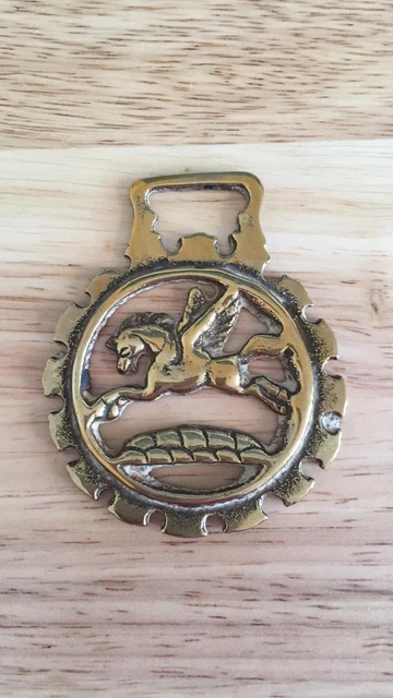 Vintage Winged Horse Pegasus Horse Brass