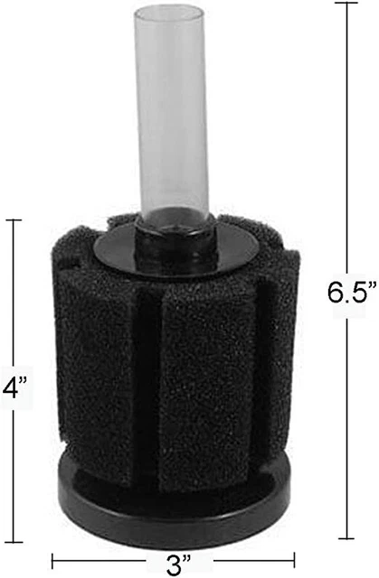 4-Pack Bio Sponge Filter Air Pump Driven Breeding Betta Shrimp Fish Tank 20 Gal 2