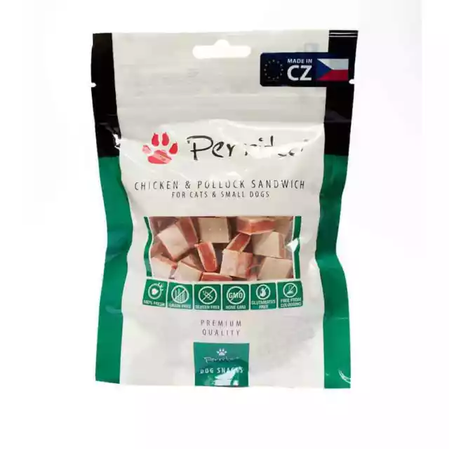 Perrito Chicken Pollock Dog Puppy Cat Natural Healthy Snack Treats Food Reward