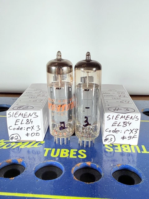 EL84/6BQ5 SIEMENS NOS Ex-Yugoslavia TESTED Tube 진공관 真空管