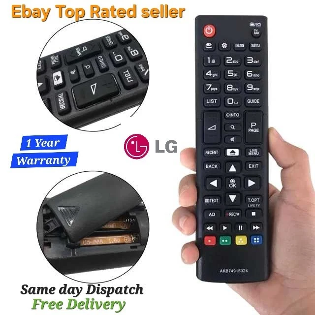 BELIFE Replacement Remote Control For LG TV – Fits AKB74915324 (Easy Setup, 8720257640478)