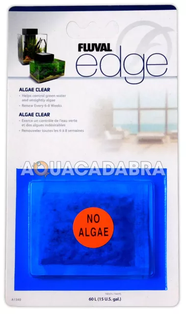 Fluval Edge Fish Tank Algae Clear Sachet For Filter Green Water Clear Aquarium