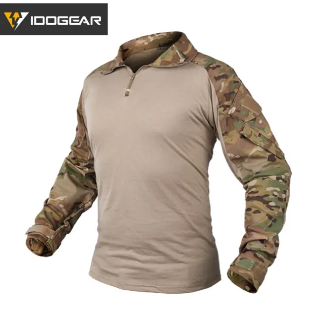 IDOGEAR G3 Combat Shirt w/ Elbow Pads Military Tactical BDU Airsoft Camo Hunting