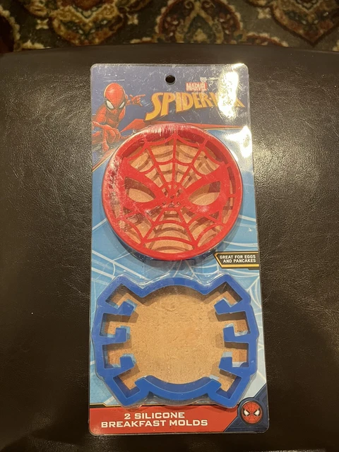 2 moldes de silicona para panqueques y huevos Marvel Spiderman