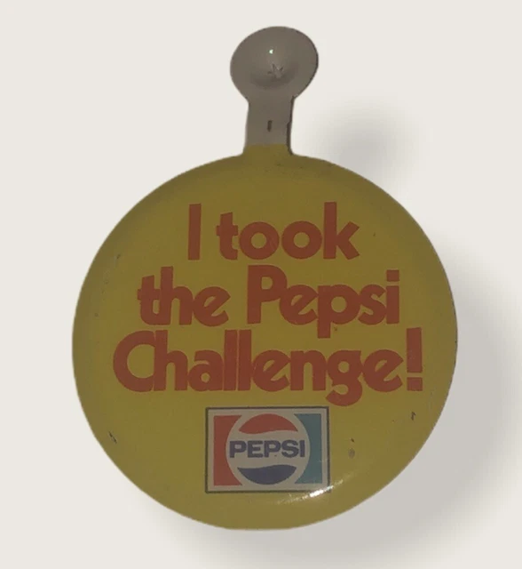 Pepsi-Cola “I Took The Pepsi Challenge!” Vintage 1970’s-1980’s Pin