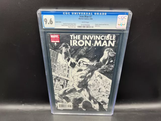 2006 Marvel Comics Invincible Iron Man #7 CGC 9.6 WHITE Pages