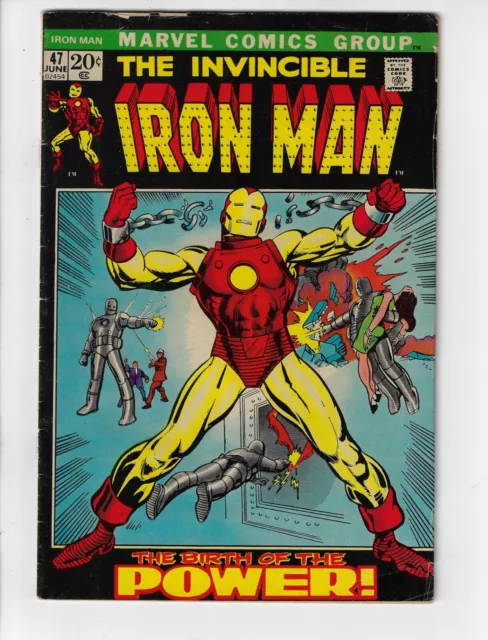 The Invincible Iron Man 47 Marvel comic book 1972