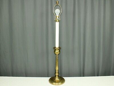 Stiffel brass candlestick buffet lamp, bouillotte style, 39.5"!