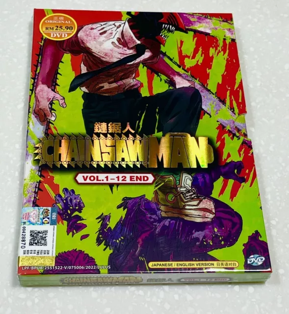 Chainsaw Man Episode 1-12End Japanese Anime DVD English Dub Region