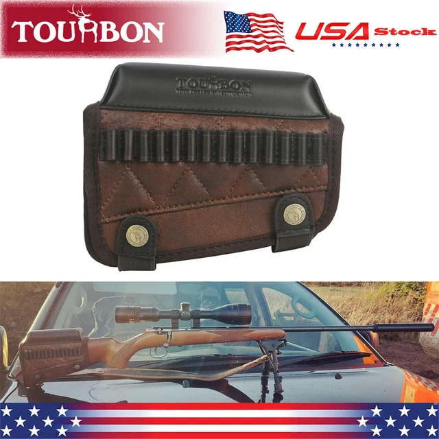 Tourbon Rifle Cheek Riser TOURBON BUTTSTOCK CHEEK Raiser Rest 10/22LR Long Rifle Munitions Holder ...