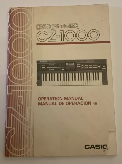 CASIO CZ-1000 OPERATION MANUAL 80s user synthesizer book VINTAGE SYNTH DEALER