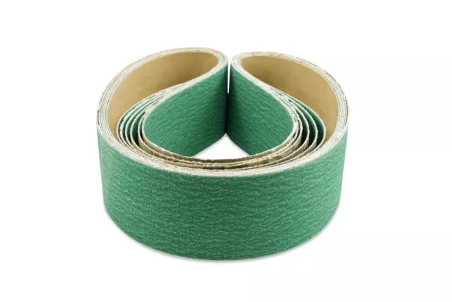 2 X 36 Inch 120 Grit Metal Grinding Zirconia Sanding Belts, 6 Pack