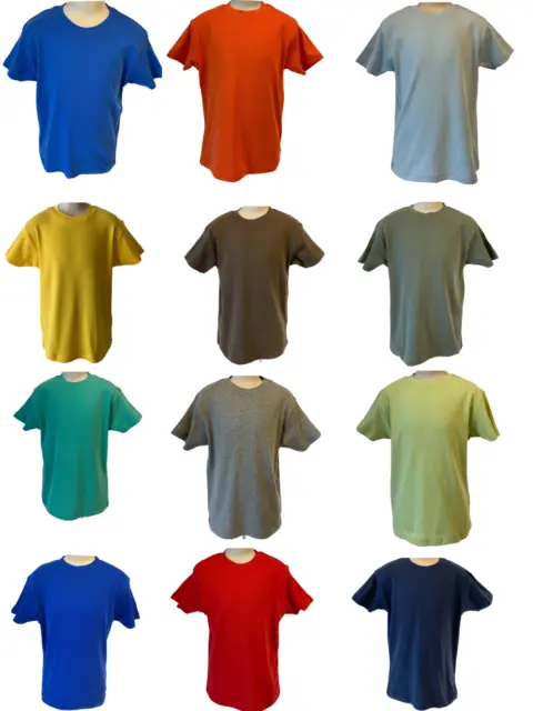 T-shirt cotone Hanes bambini ragazzi ragazze età 7-14 equipaggio maniche corte compra 1 ottenere 1 gratis