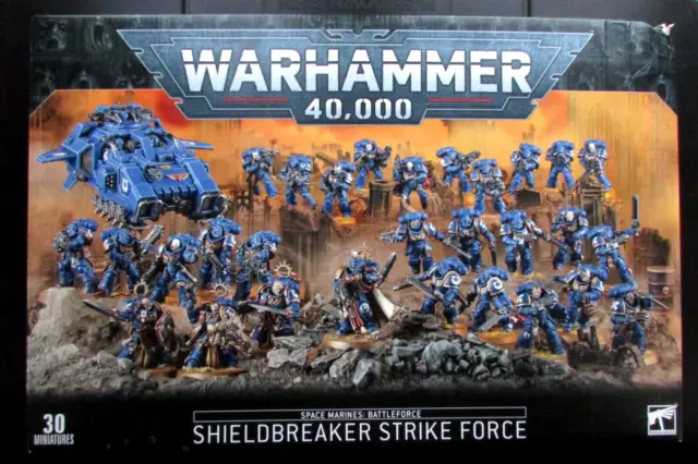 OOP Warhammer 40k Primaris Marines/Ultramarines Shieldbreaker Strike Force Neu im Karton