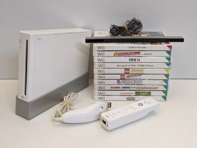 Nintendo Wii Konsolenpaket mit 10x Spielen