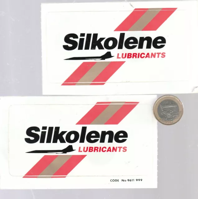 AUTOCOLLANTS. Moto. SILKOLENE lot de 2