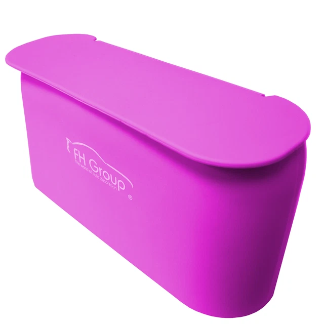 FH Group Multi-Usage Étanche Portable & Durable Silicone Poubelle - Rose