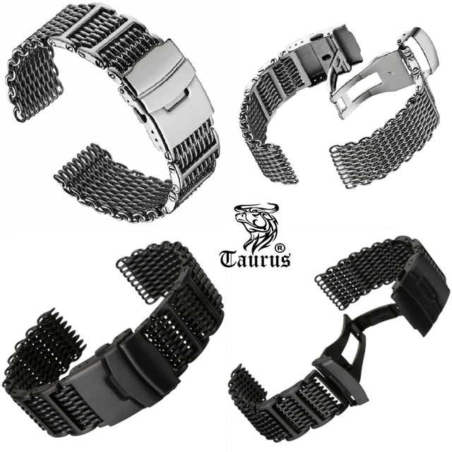 20MM SHARK MESH SS Diver's Watch Strap Band For Citizen Fugu Promaster
