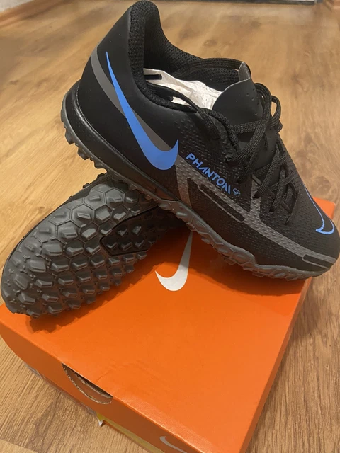 Nike JR PHANTOM GT2 ACADEMY TF Schwarz Blau Grau Kinder Fußballschuhe Gr.32 NEU