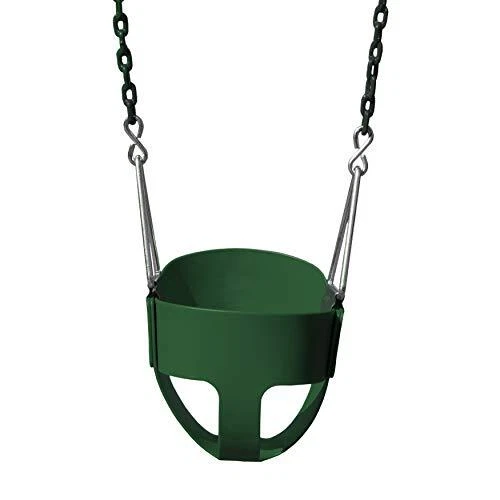 Gorilla Playsets 04-0008-G/G Full Bucket Swing Bucket Green 60" Plastic Coate...