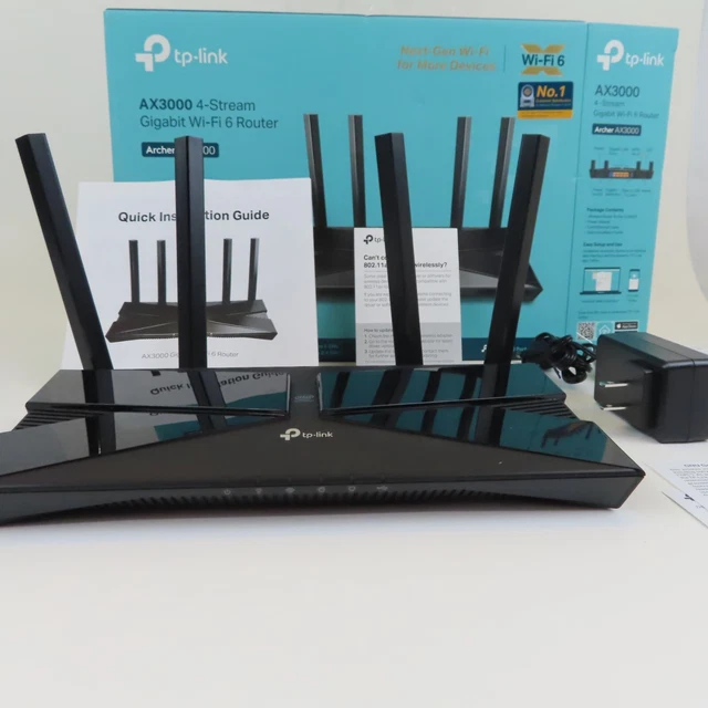 TP-LINK ARCHER AX3000 Dual-Band Wi-Fi 6 Router with Box EUR 48,89 ...