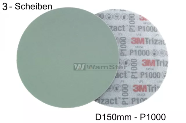 3 x 50341 3M Hookit® Trizact® d150 mm - P1000 - Feinschleifscheibe