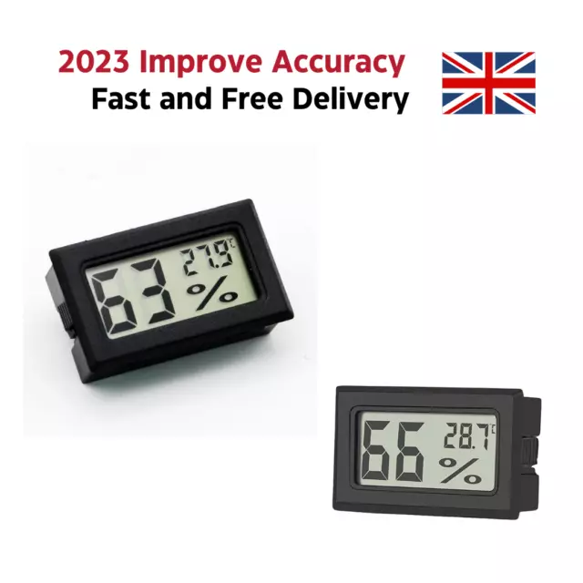 Digital Hygrometer Temperature Humidity Meter Monitor Sensor Thermometer UK