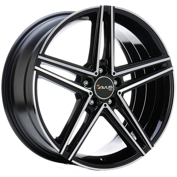 JANTES ROUES AVUS Af19 Pour Aiways U5 8.5X19 5X112 Black Polished Lip
