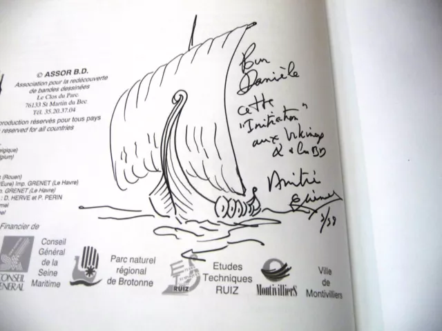 moi sven, compagnon d'Hasting 1 l'initiation + dedicace de Eriamel assor bd 1992