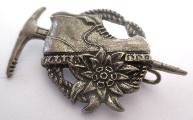 Broche Zèbre Vintage Argent Et Noir - Marque CABOCHON - Occasion - Matière Inconnue