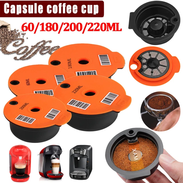 Capsule caffè ricaricabili riutilizzabili per macchina Bosch Tassimo
